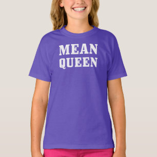 中間の女王の女の子の基本的なアメリカの服装 Tシャツ