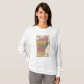 中間の州の地図 Tシャツ (正面フル)