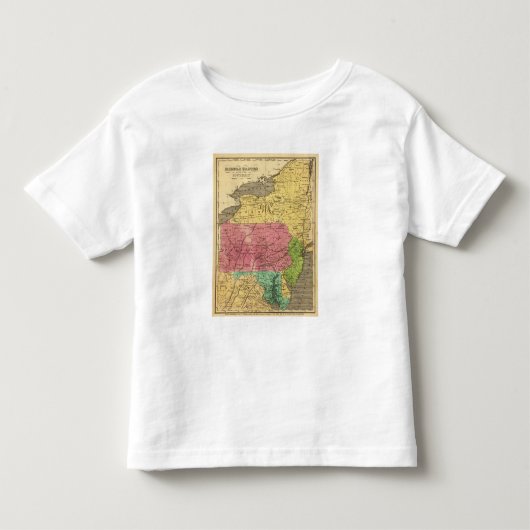 中間の州3 トドラーTシャツ (正面)