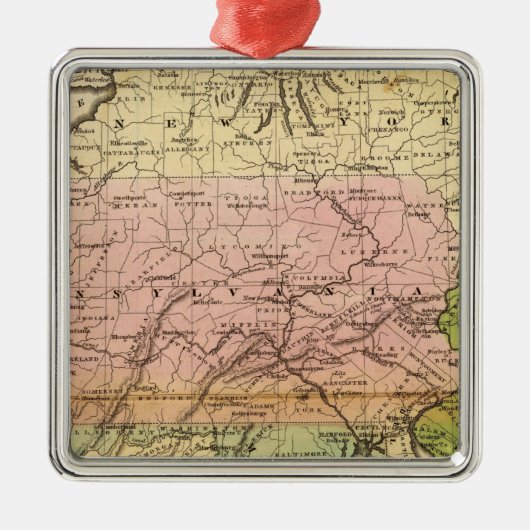 中間の州 メタルオーナメント (正面)