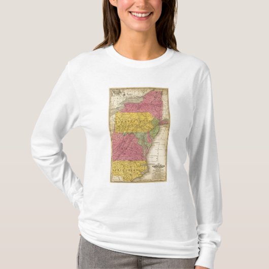 中間の州、米国 Tシャツ (正面)