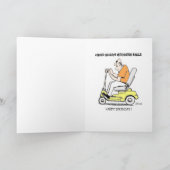 中間の生命危機の誕生日 カード (内部)