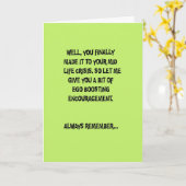 中間の生命危機の誕生日 カード (黄色い花)