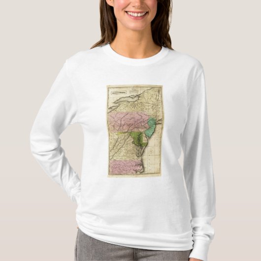 中間はOlneyの地図を示します Tシャツ (正面)