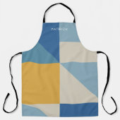 中間ジオメトリ抽象芸術シェイプカスタムの エプロン (正面)