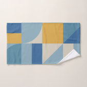 中間ジオメトリ抽象芸術シェイプパターン バスタオルセット (ハンドタオル)