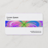 中間バンド – フラクタルフラワー 名刺 (裏面)