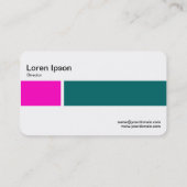 中間バンド – 2つのトーン02 – ピンクとモスグリーン 名刺 (裏面)