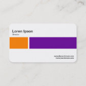 中間バンド – 2トーン02 – オレンジと紫 名刺 (裏面)