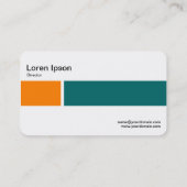 中間バンド – 2トーン02 – オレンジと緑 名刺 (裏面)