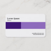 中間バンド – 2トーン – 紫の影 名刺 (裏面)