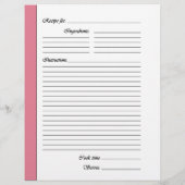 中間ピンクの両面レシピページ (裏面)