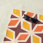 中間モダン幾何星型 ビーチタオル (インサイチュ)