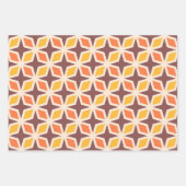 中間モダン幾何星型 ラッピングペーパーシート (正面2)