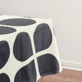 中間モダン形状白黒のジオメトリ形状 テーブルクロス (インサイチュ)