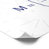 中間値の数式 ポスター (角)