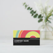 中間地点V2 018 – 円カラフル01 名刺 (スタンド正面)