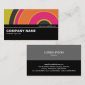 中間地点V2 023 – 円カラフル06 名刺 (正面/裏面)