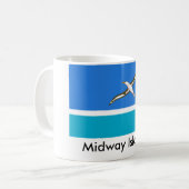 中間島の旗のマグ コーヒーマグカップ (正面左)