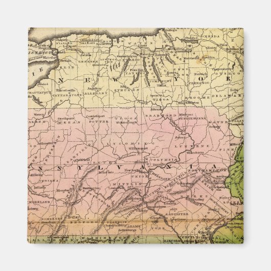 中間州 マグネット (正面)