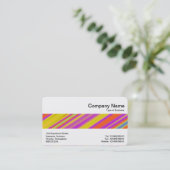 中間帯 – カラフル抽象芸術 名刺 (スタンド正面)