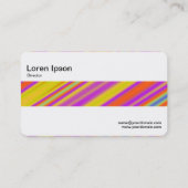 中間帯 – カラフル抽象芸術 名刺 (裏面)