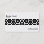 中間帯 – ジオメトリ抽象芸術(金ゴールド) 名刺 (裏面)