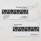 中間帯 – ジオメトリ抽象芸術(金ゴールド) 名刺 (正面/裏面)