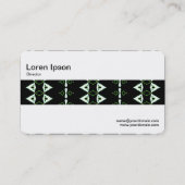 中間帯 – 三角形パターン 名刺 (裏面)