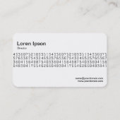 中間帯 – 乱数 名刺 (裏面)