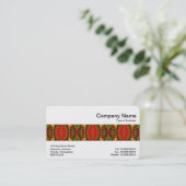 中間帯 – 抽象芸術幾何学模様 名刺 (スタンド正面)