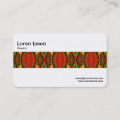 中間帯 – 抽象芸術幾何学模様 名刺 (裏面)