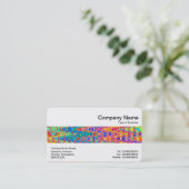 中間帯 – 波カラフル数 名刺 (スタンド正面)