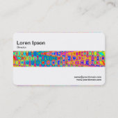 中間帯 – 波カラフル数 名刺 (裏面)