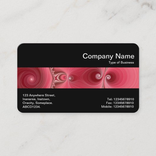 中間帯(黒) – フラクタル03 名刺 (正面)