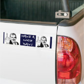 中間指、中間指は、天気の良い日を過します。! バンパーステッカー (トラック上)