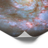 中間渦巻銀河NGC 4654 10x8 ポスター (角)