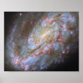中間渦巻銀河NGC 4654 10x8 ポスター (正面)