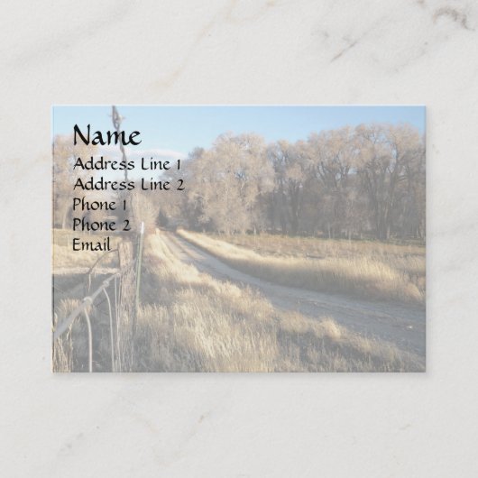 中間王国への道 名刺 (正面)