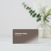 中間白ハーフトーン効果 名刺 (スタンド正面)