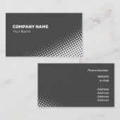 中間白ハーフトーン効果 名刺 (正面/裏面)