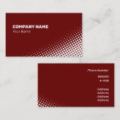 中間白ハーフトーン効果 名刺 (正面/裏面)