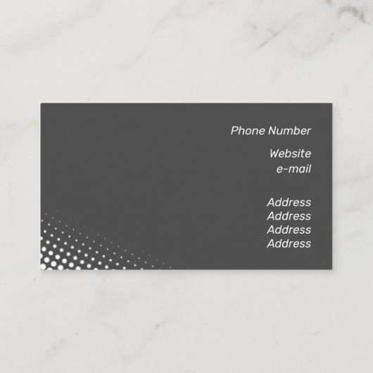 中間白ハーフトーン効果 名刺 (裏面)