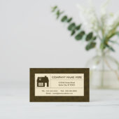 中間調の家 名刺 (スタンド正面)