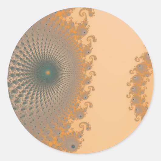 中間金ゴールドスパイロールシール ラウンドシール (正面)