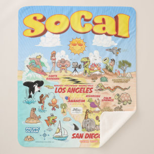 中間SoCal シェルパブランケット