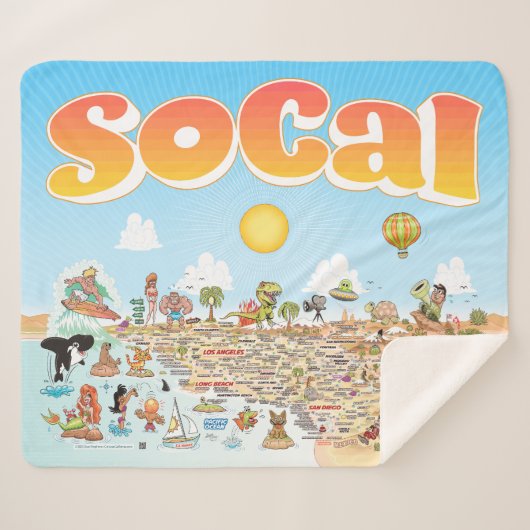 中間SoCal シェルパブランケット (正面(横))