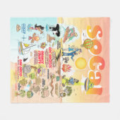 中間SoCal フリースブランケット (正面(横))