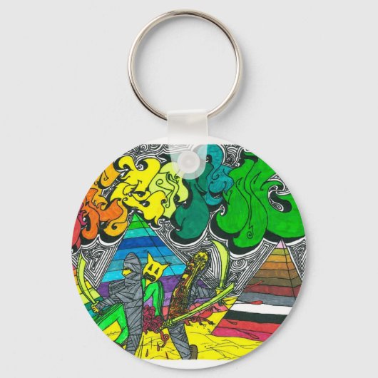 中陰性狼狽ミイラ キーホルダー (正面)