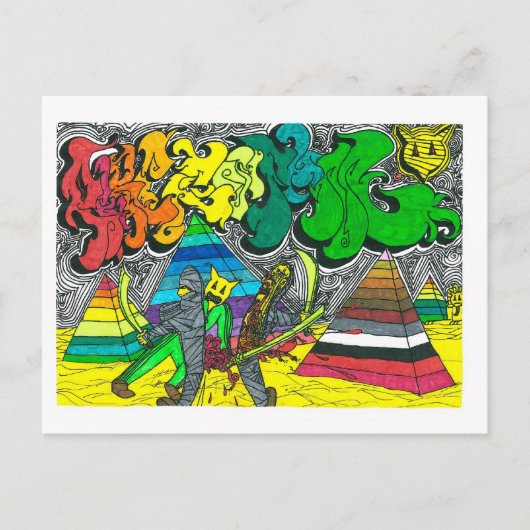 中陰性狼狽ミイラ ポストカード (正面)